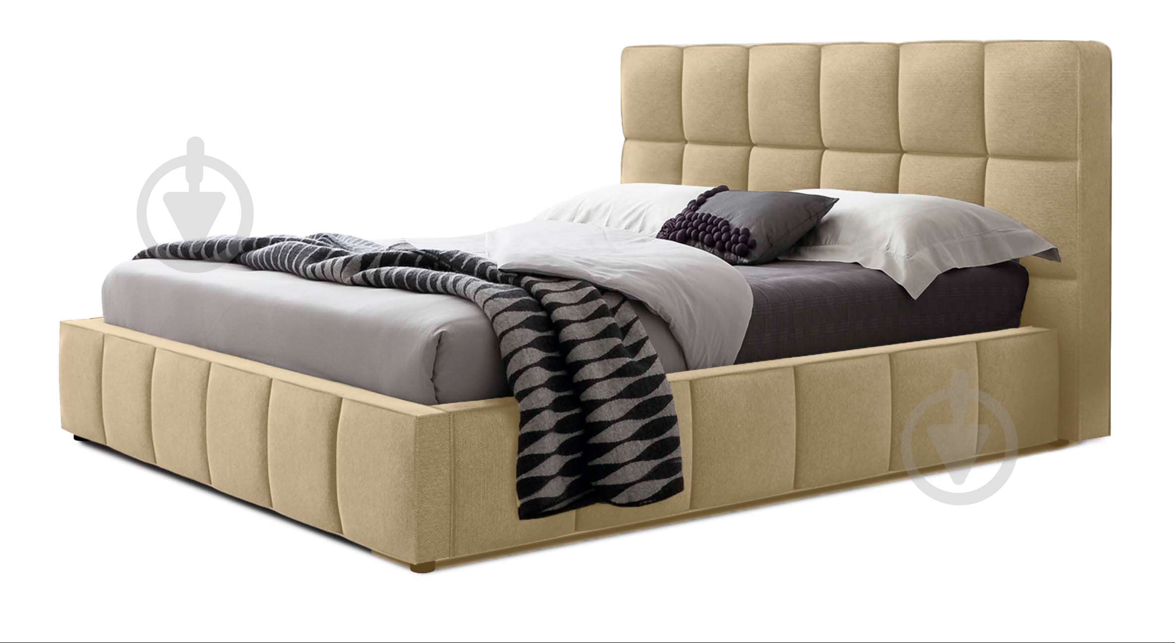 Кровать Green Sofa Техас-1 Флорида Light beige 180x200 см - фото 1