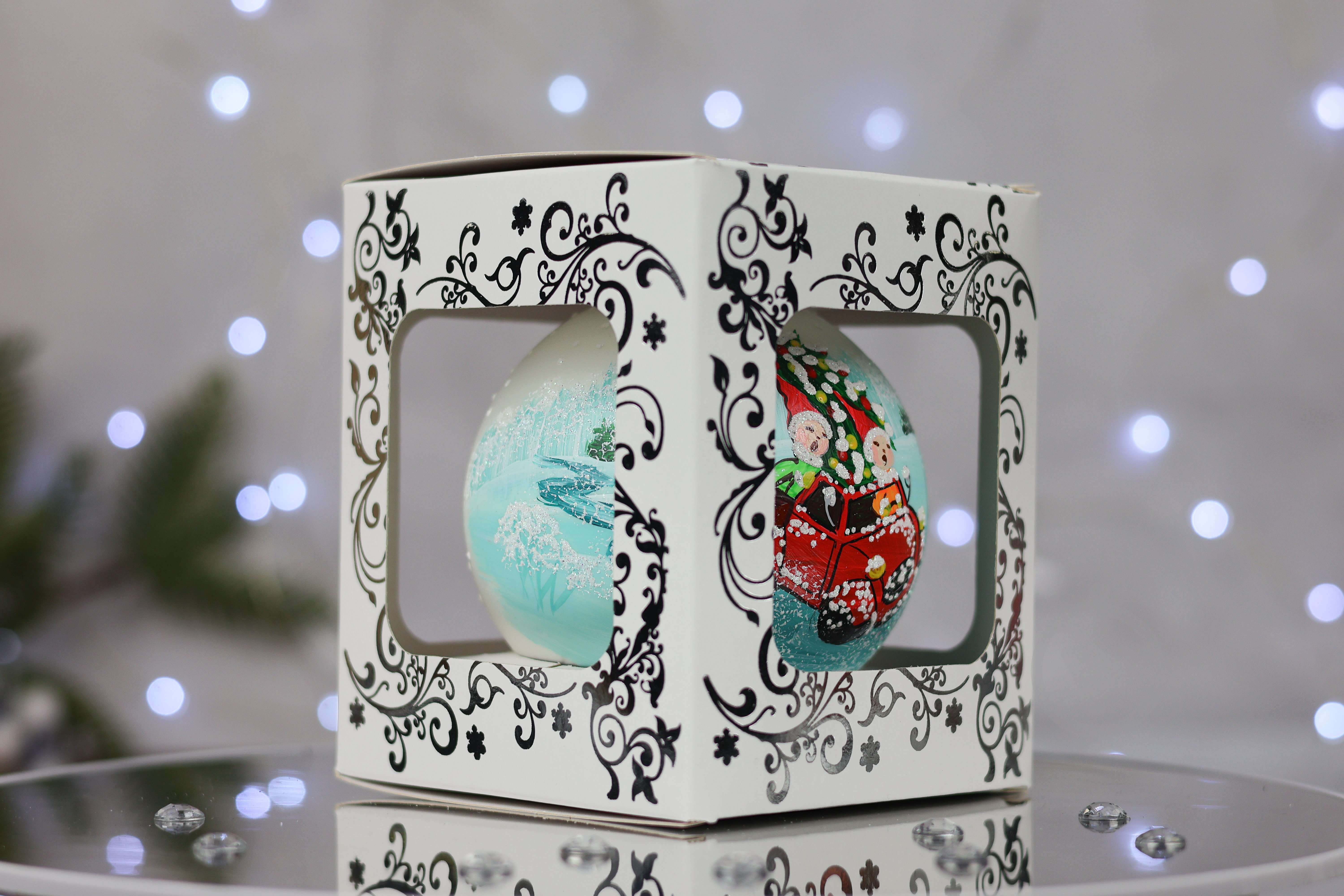 Шар елочный На встречу Новому году d 100 мм белый 4820001112740 - фото 5 Шар елочный На встречу Новому году d 100 мм белый 4820001112740 - фото 5