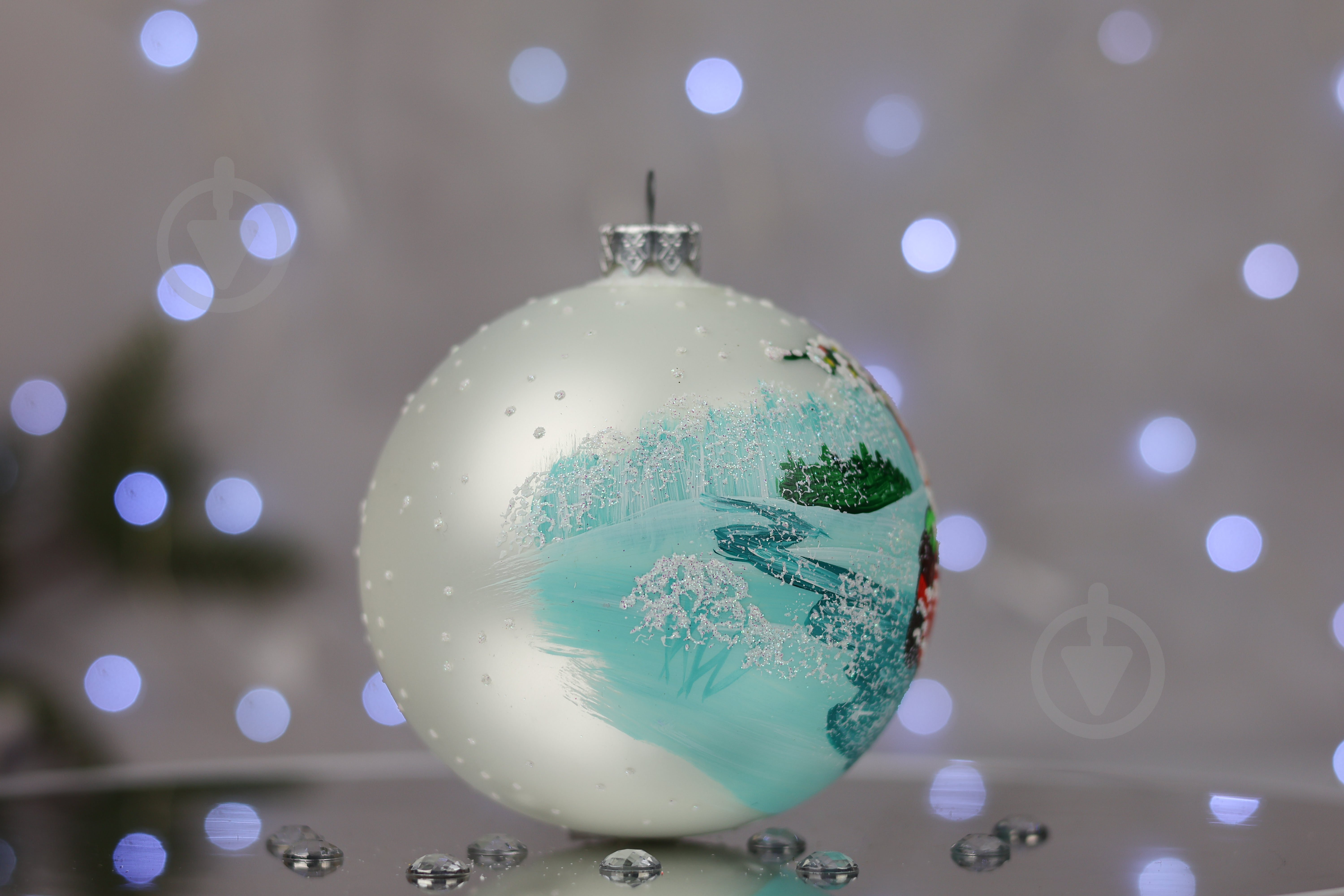 Шар елочный На встречу Новому году d 100 мм белый 4820001112740 - фото 3 Шар елочный На встречу Новому году d 100 мм белый 4820001112740 - фото 3