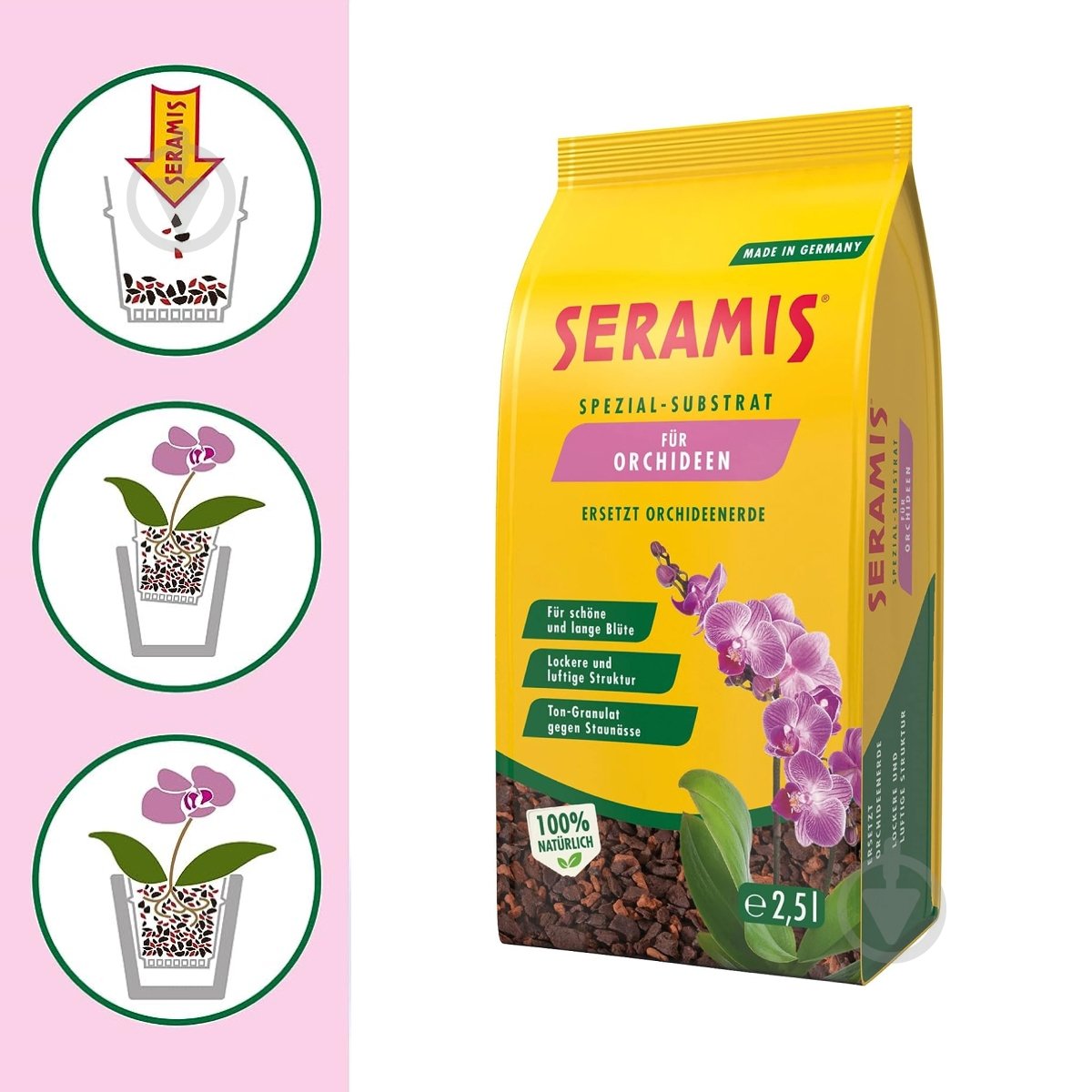 Субстрат для орхидей SERAMIS 2,5 л 730062 - фото 4