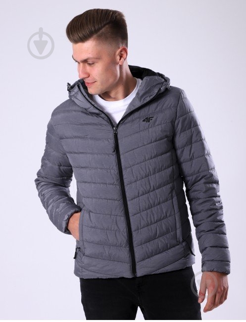 Куртка мужская зимняя 4F H4Z20-KUMP004-24M р.XL серая - фото 3 Куртка мужская зимняя 4F H4Z20-KUMP004-24M р.XL серая - фото 3