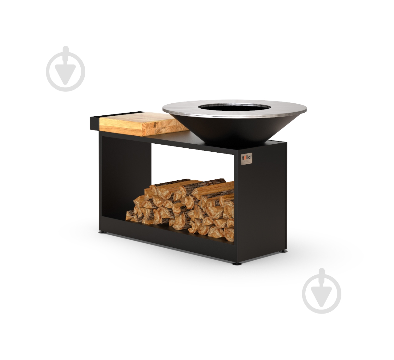 Мангал-барбекю HollaGrill Wide Black - фото 3
