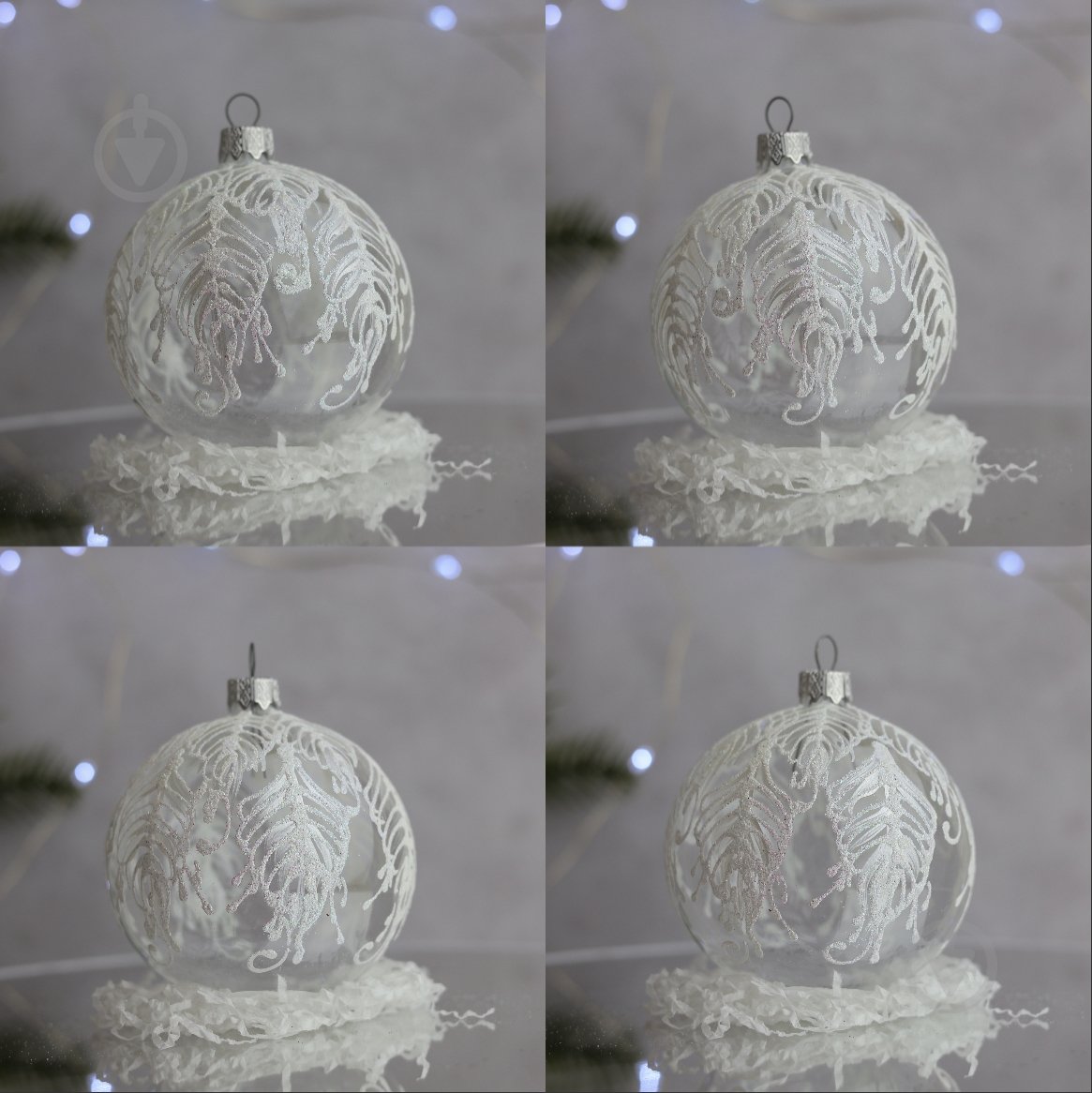 Куля ялинкова Фенікс d 85 мм прозорий 4820001060959 - фото 6