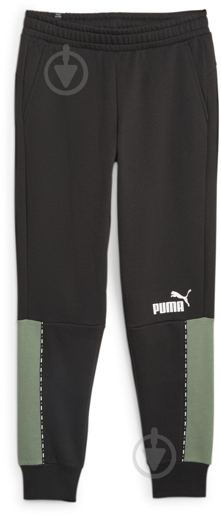 Штани Puma ESS BLOCK X TAPE SWEATPANTS FL CL 67334351 р. 2XL чорний - фото 1
