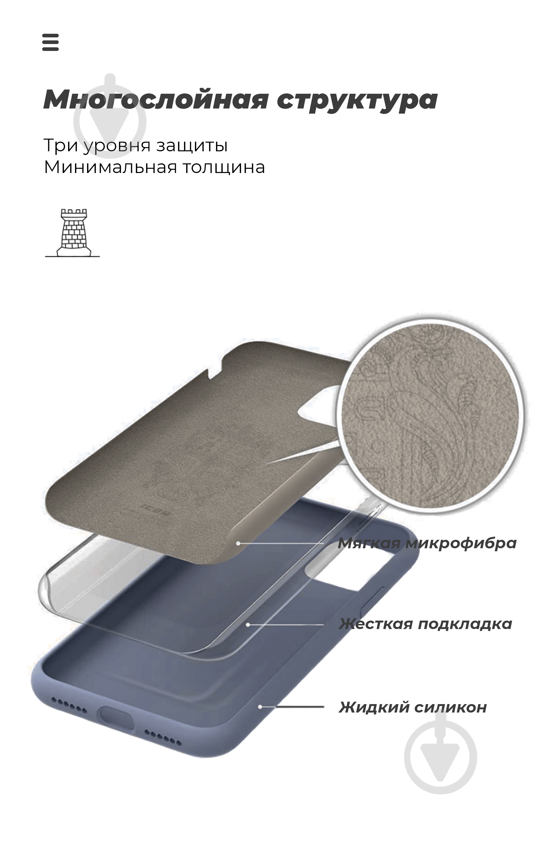 Чохол Armorstandart ICON Case Blue (ARM57322) для Xiaomi Poco X2 - фото 6