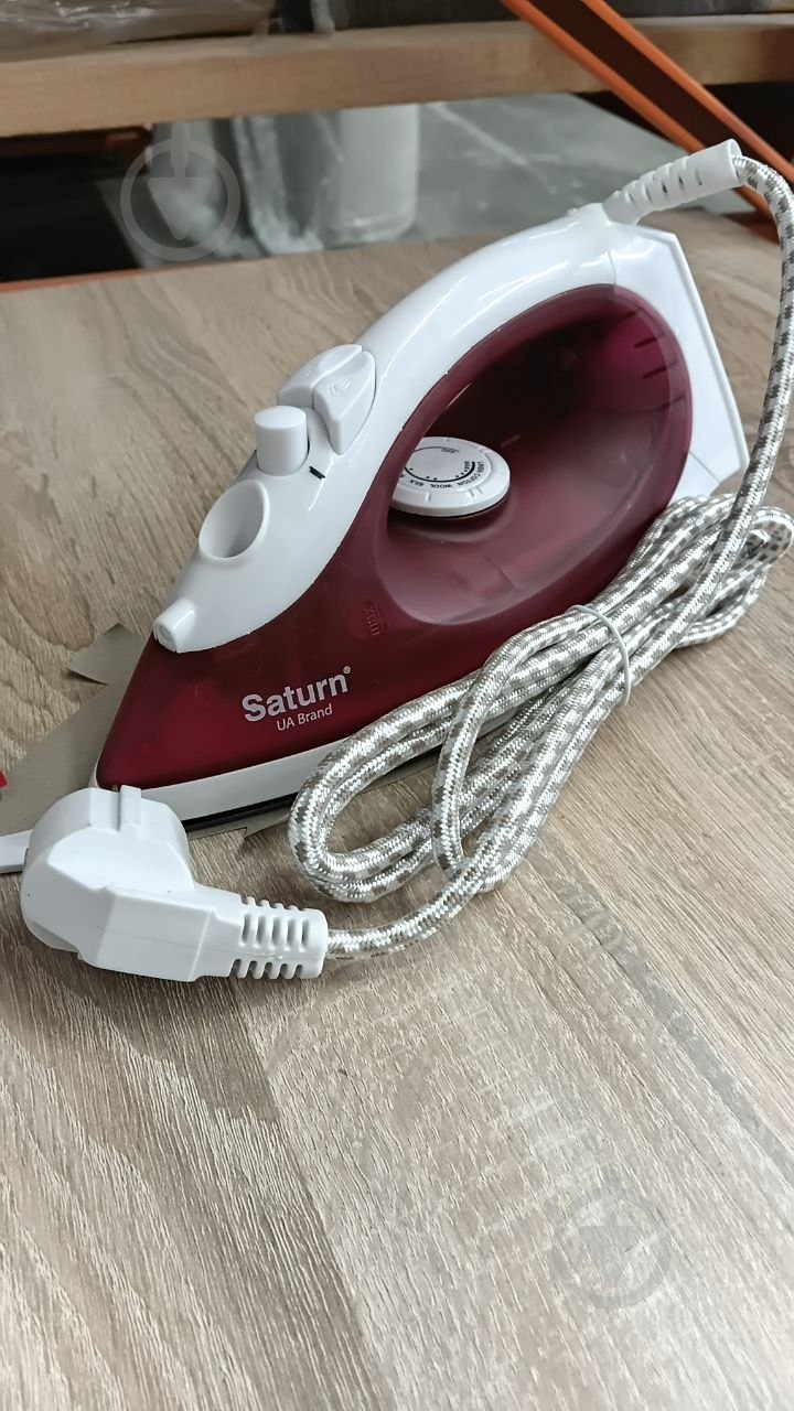 УЦЕНКА! Утюг Saturn ST-CC7113 burgundy (УЦ №3798) - фото 8 УЦЕНКА! Утюг Saturn ST-CC7113 burgundy (УЦ №3798) - фото 8