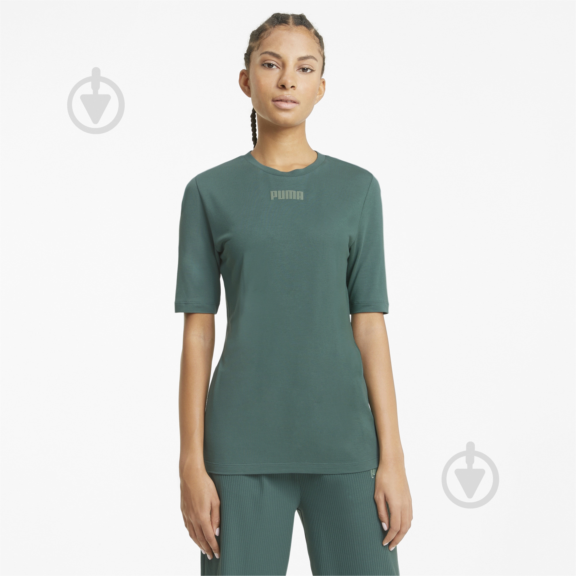 Футболка Puma Modern Basics Tee 58592945 р.S голубой - фото 1