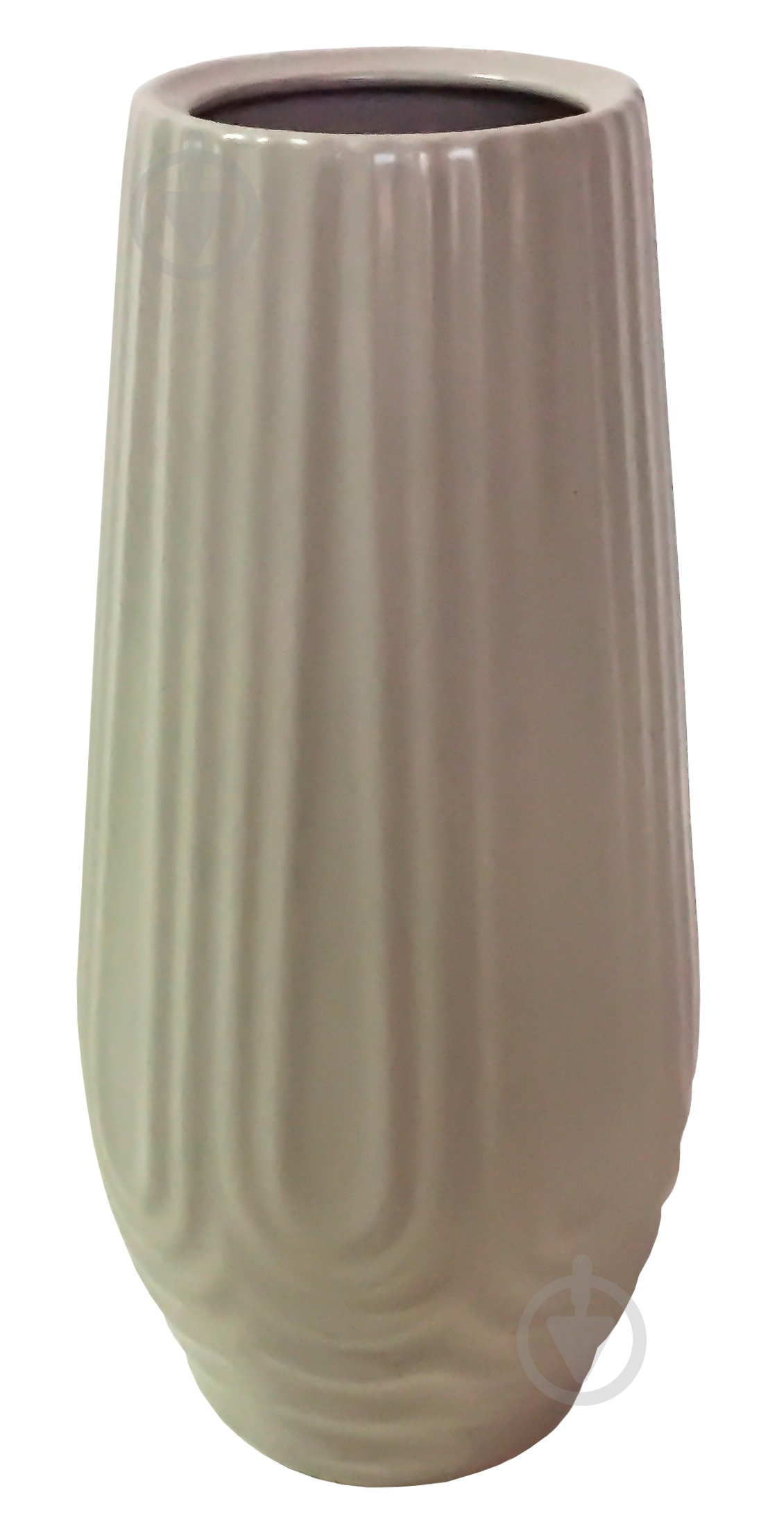 Ваза керамическая серая Рио 31 см - фото 1