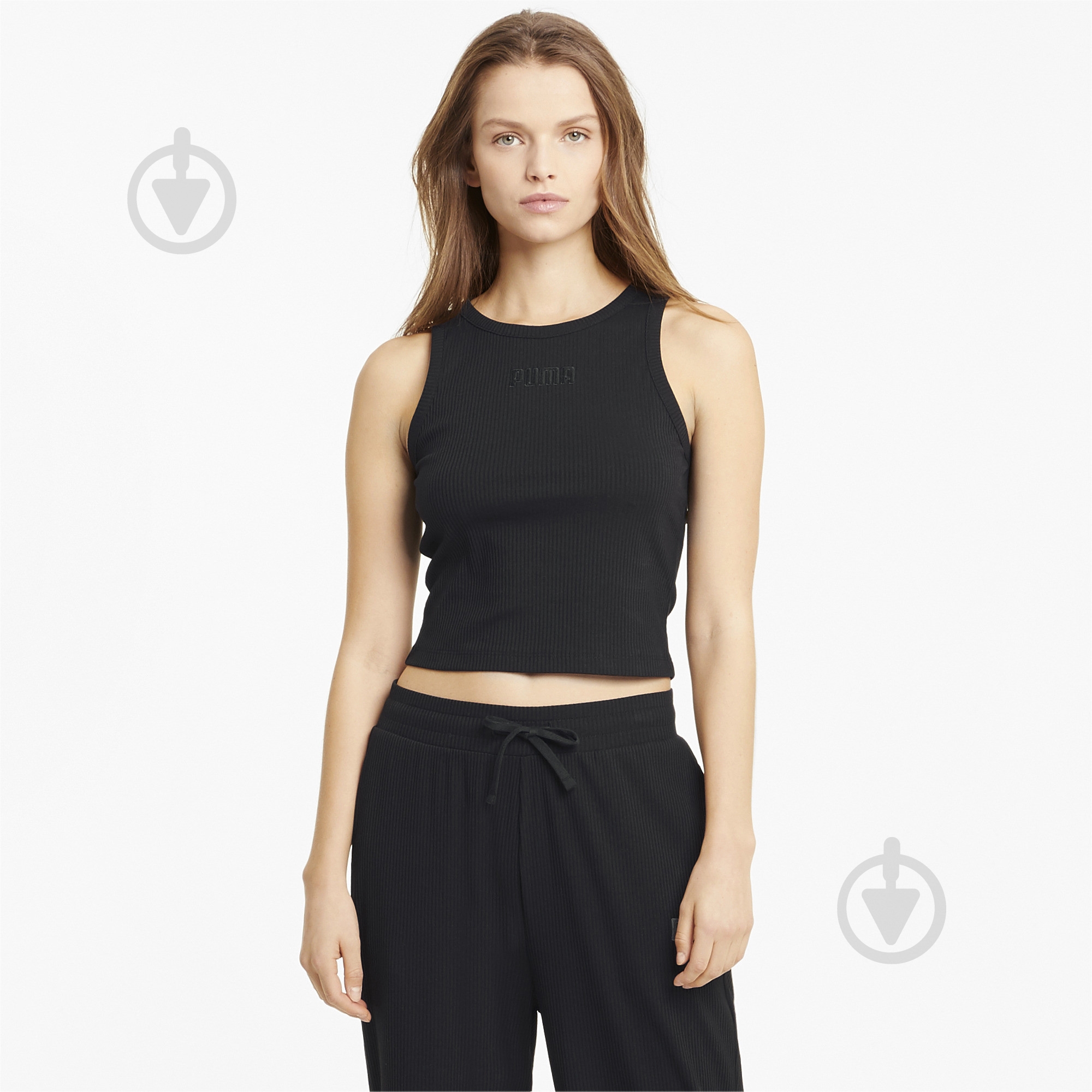 Майка Puma Modern Basics Ribbed Tank 58593101 р.M черный - фото 1 Майка Puma Modern Basics Ribbed Tank 58593101 р.M черный - фото 1