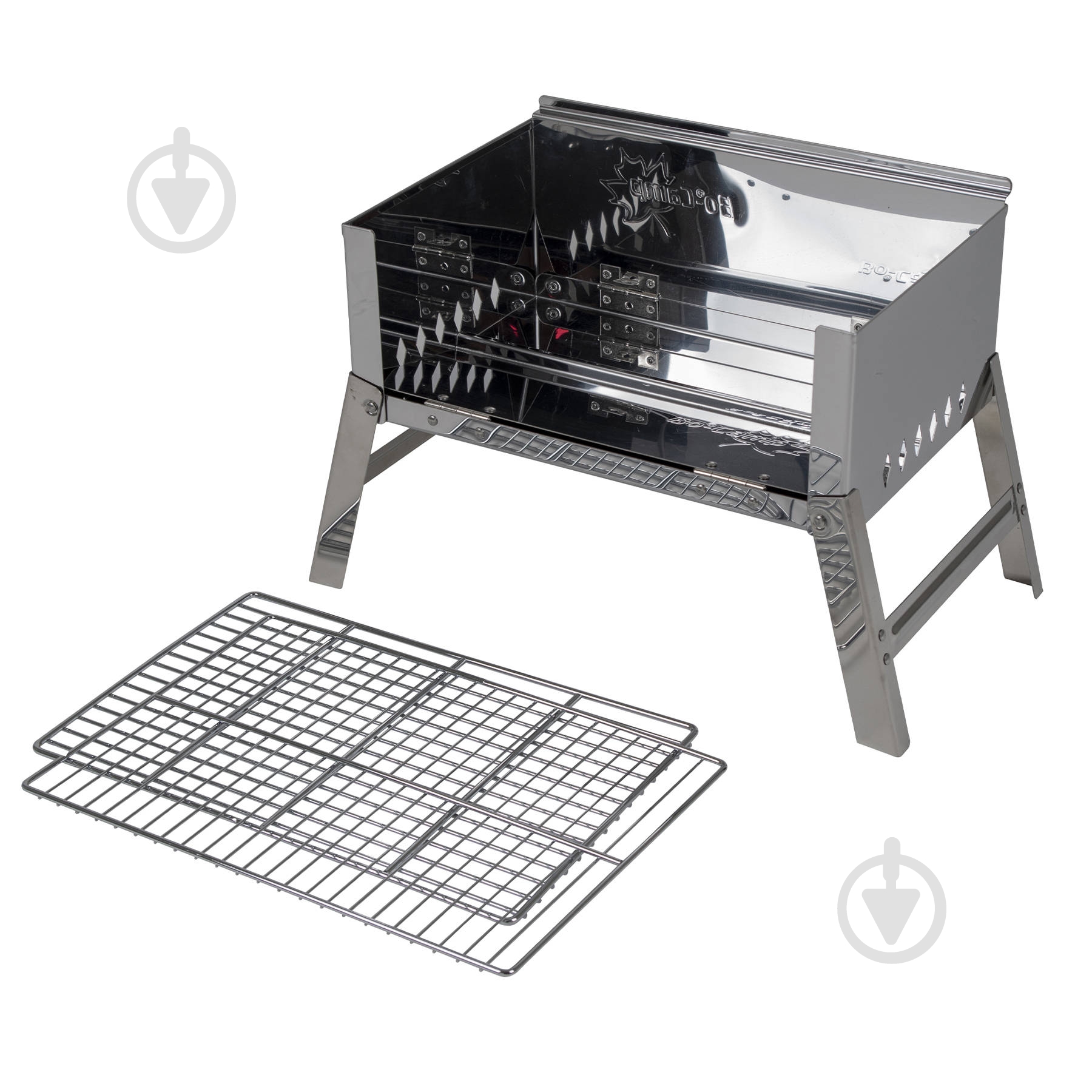 Гриль вугільний Bo-Camp Compact Delux Silver (8108360) - фото 4