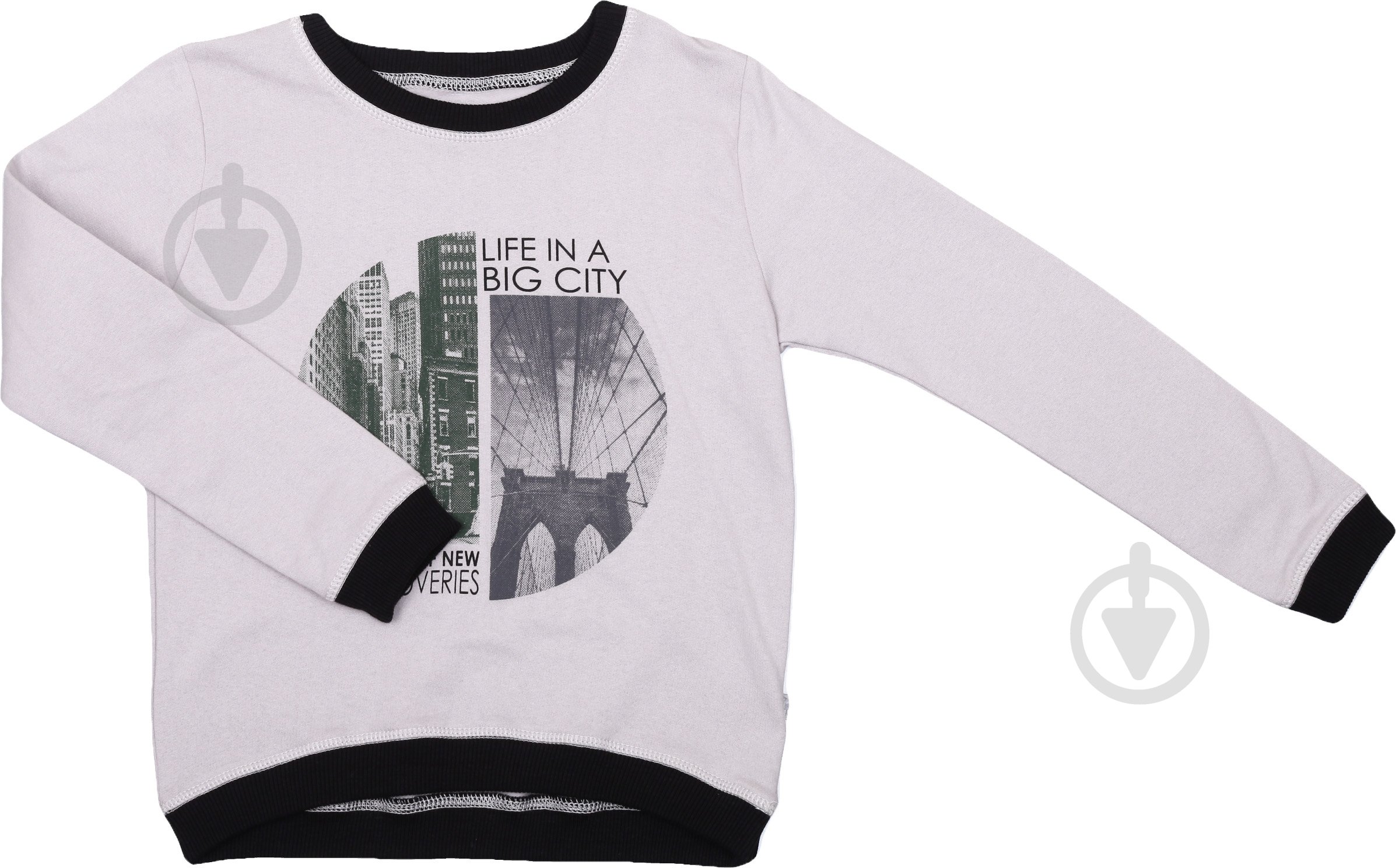 Джемпер для девочки Фламинго р.128 серый * - фото 1