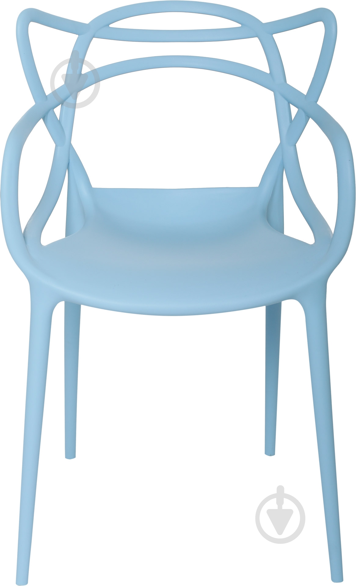 Стул обеденный с подлокотниками АС-006 голубой голубой/голубой - фото 2
