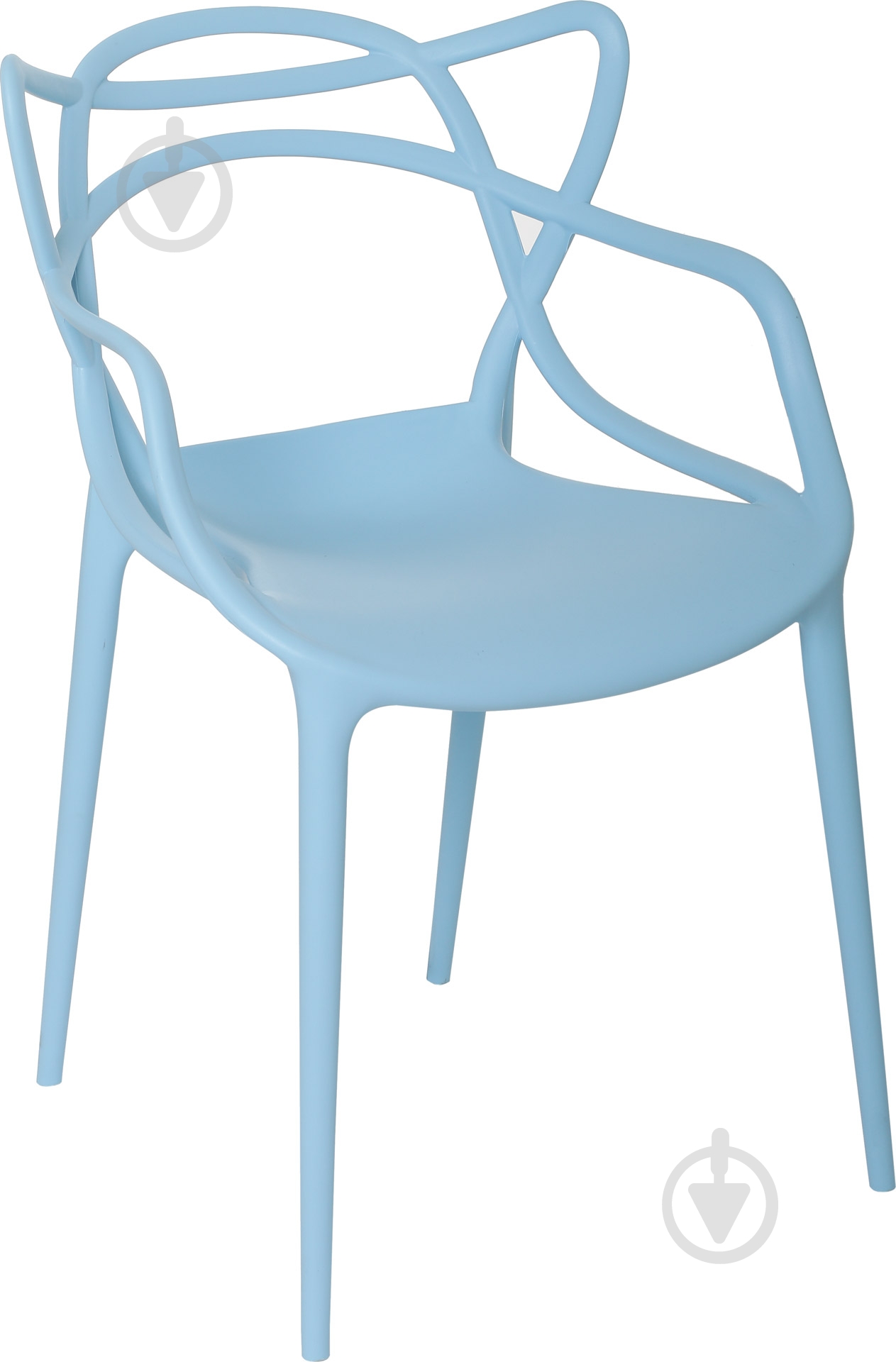 Стул обеденный с подлокотниками АС-006 голубой голубой/голубой - фото 1
