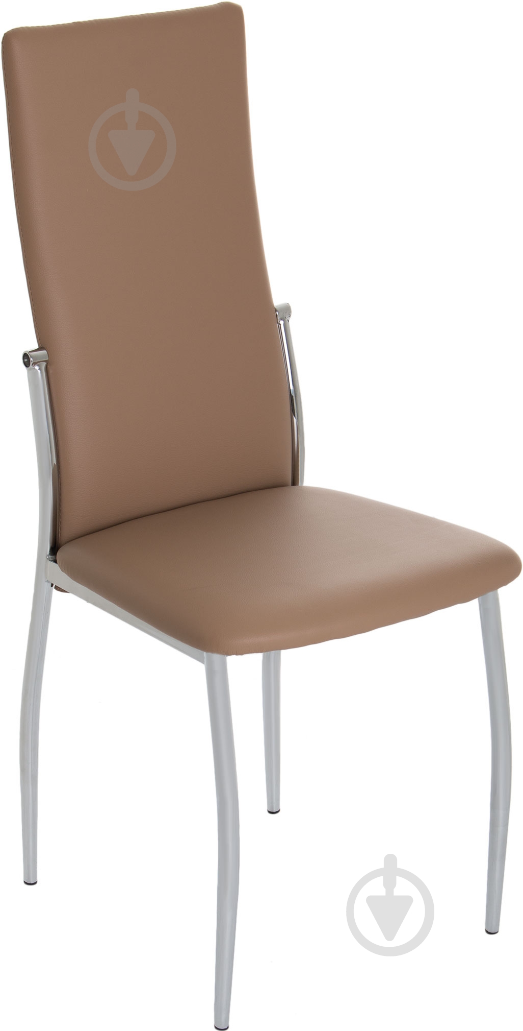 Стул обеденный Memorу chrome хром/капучино - фото 1