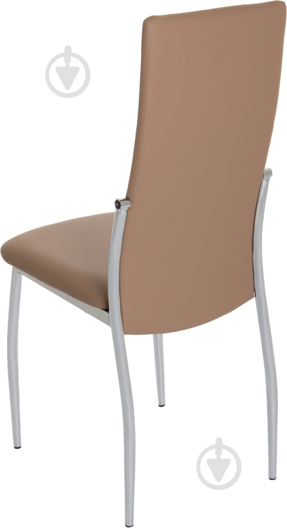 Стул обеденный Memorу chrome хром/капучино - фото 3