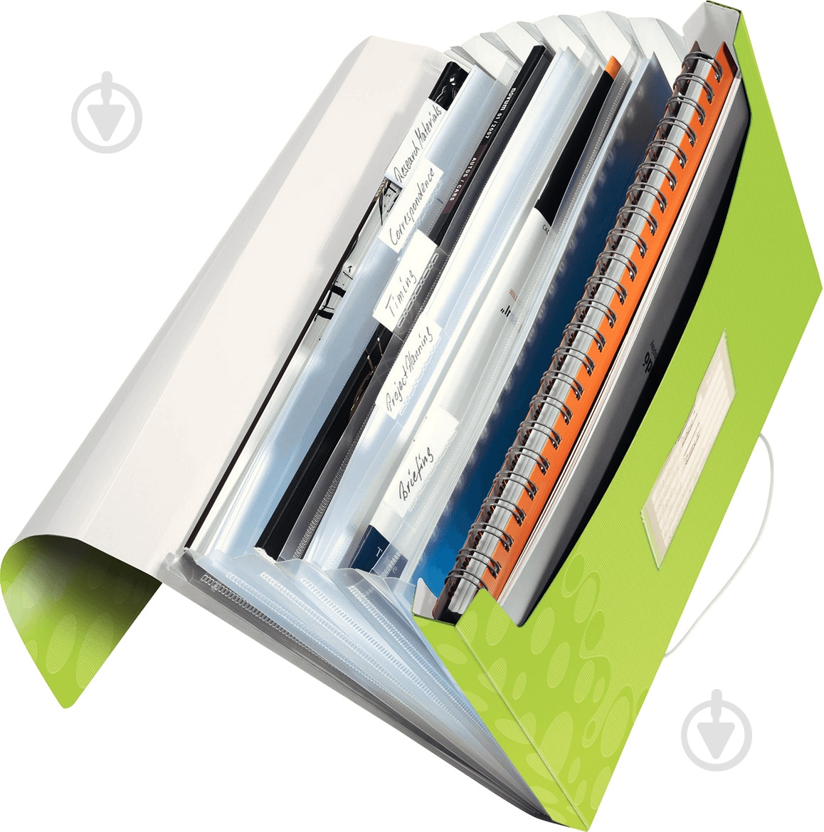 Папка с отделениями WOW A4 зеленый металлик 45890064 Leitz - фото 2 Папка с отделениями WOW A4 зеленый металлик 45890064 Leitz - фото 2