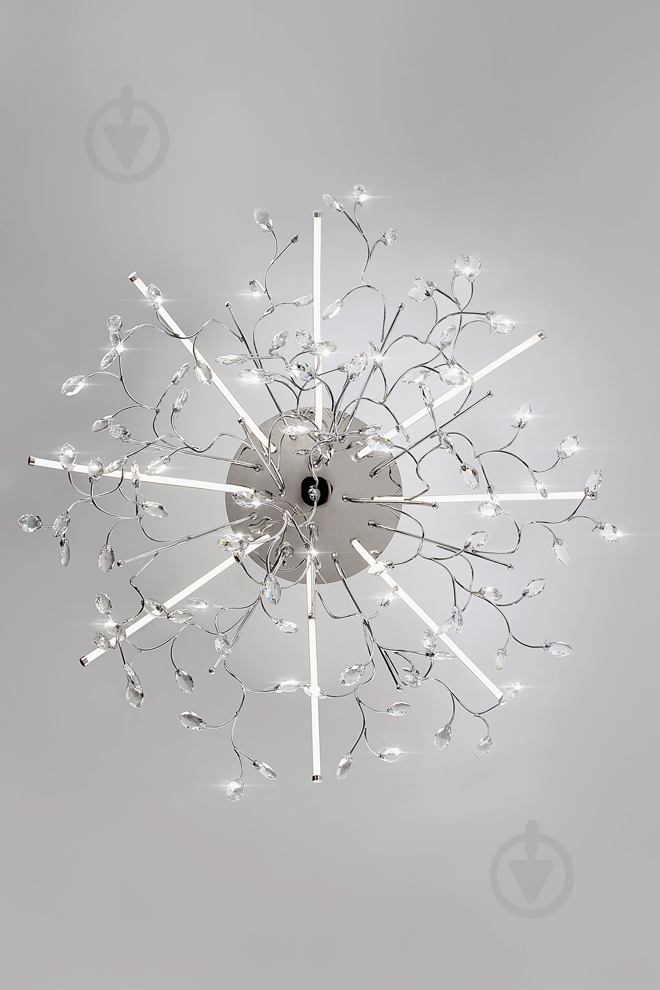 Люстра светодиодная Strotskis Claudia 60 Вт LED-модуль хром 90036/8 - фото 2