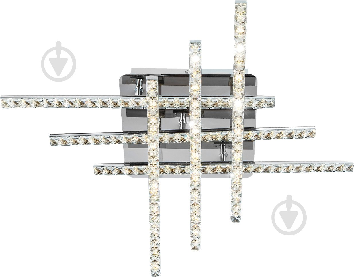 Люстра світлодіодна Strotskis Vector 48 Вт LED-модуль хром 90041/6 - фото 1