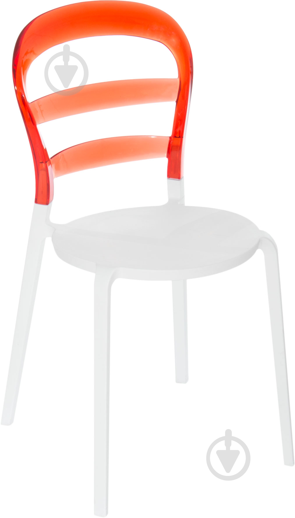 Стул обеденный АС-070 белый с красным белыйкрасный/белыйкрасный - фото 1