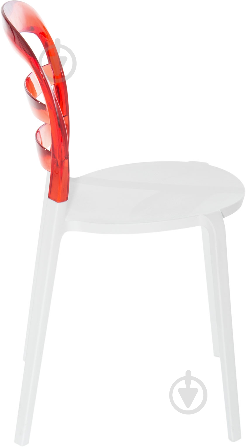 Стул обеденный АС-070 белый с красным белыйкрасный/белыйкрасный - фото 3