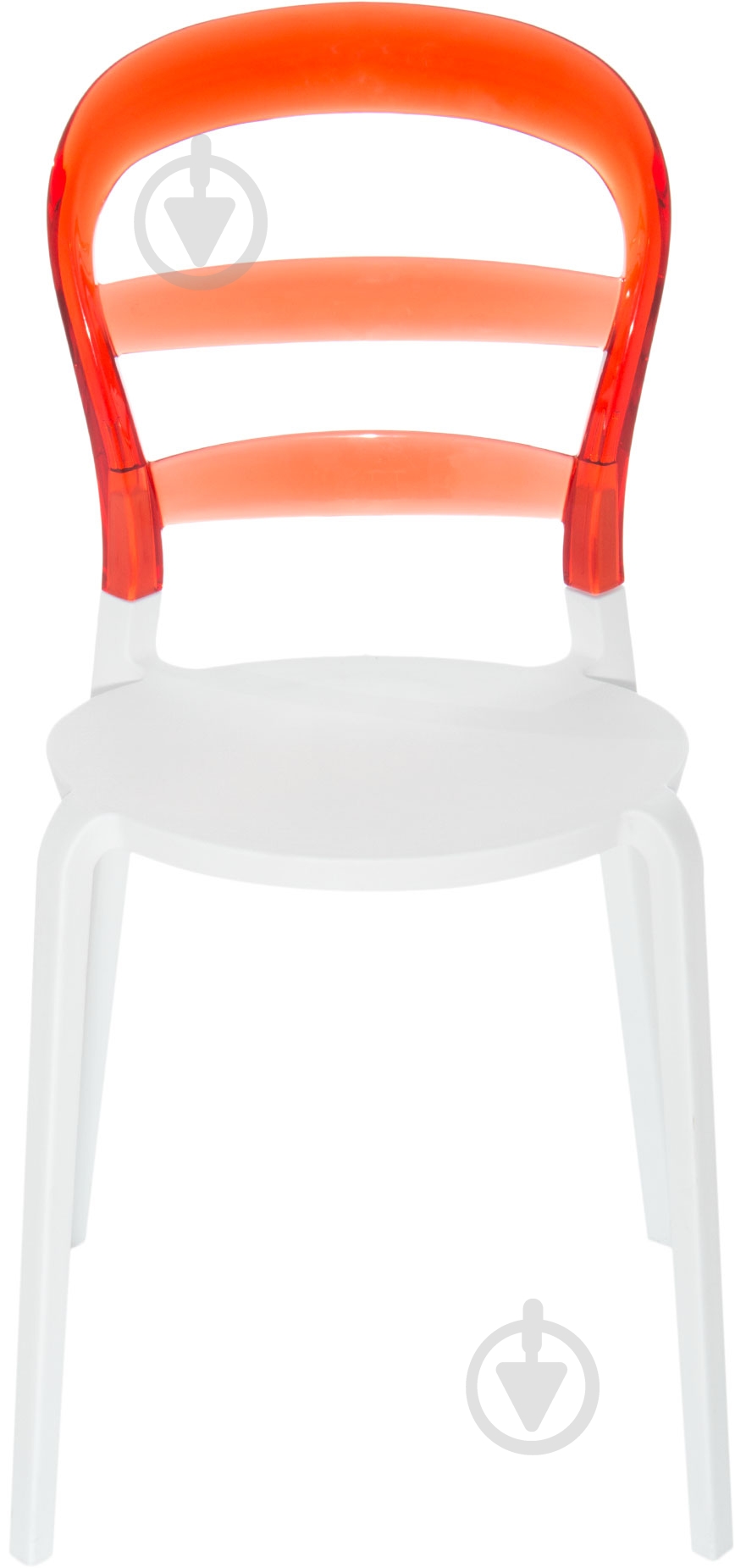 Стул обеденный АС-070 белый с красным белыйкрасный/белыйкрасный - фото 2