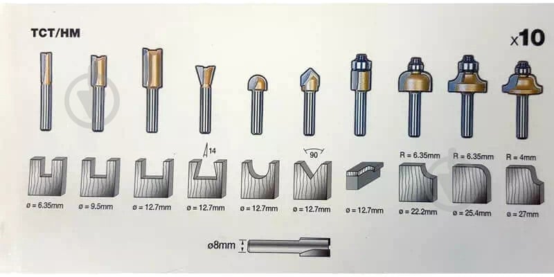 Набор фрез Stanley STA80020 - фото 4