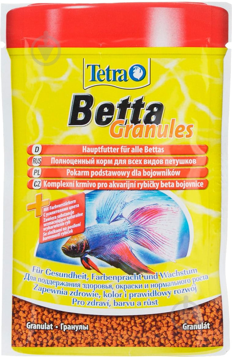 Корм Tetra Betta гранулы 5 гр (рыба и побочные рыбные продукты) - фото 1