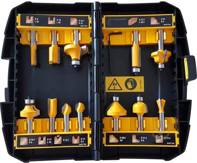 Набор фрез DeWalt DT90016 - фото 1 Набор фрез DeWalt DT90016 - фото 1