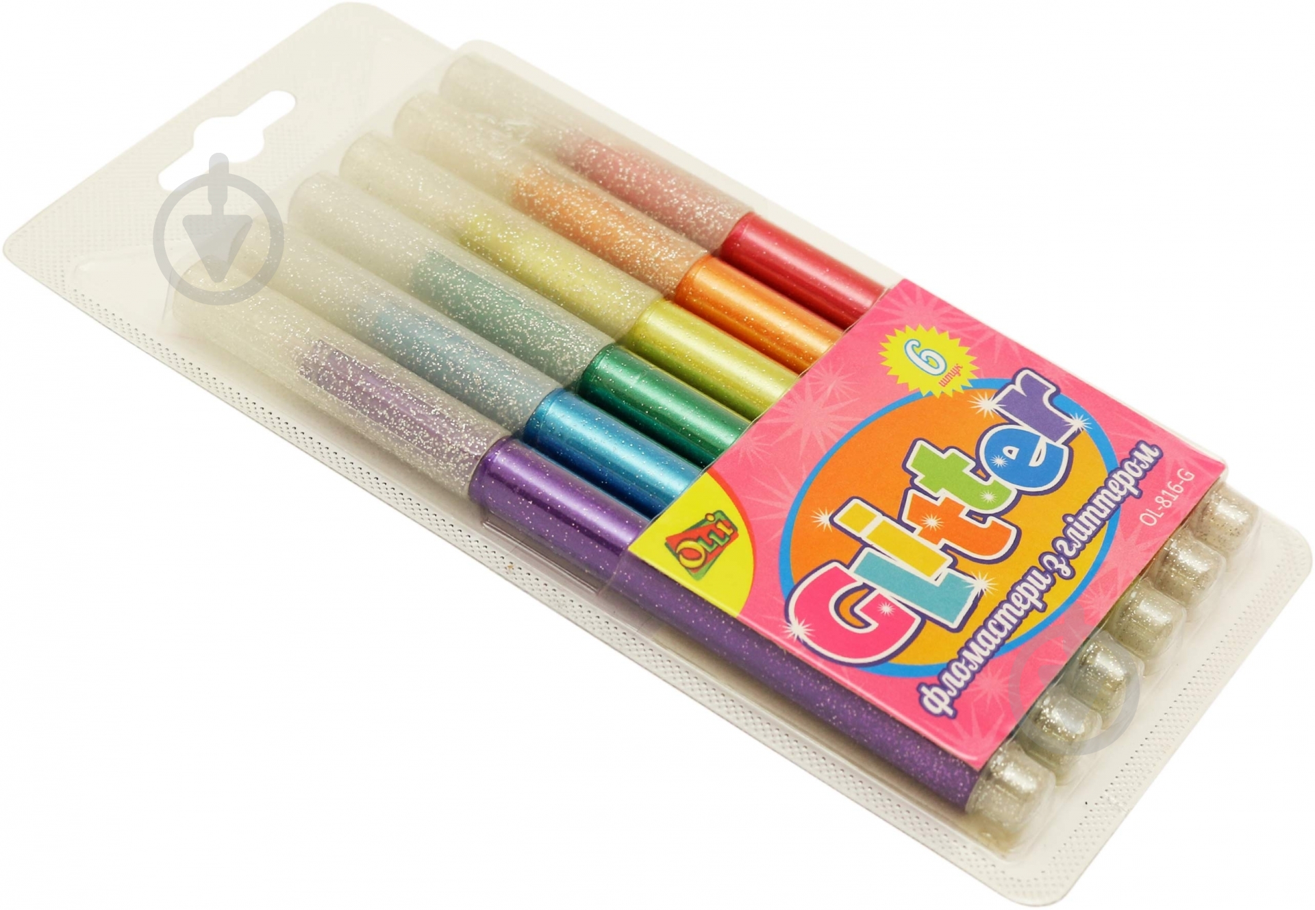 Фломастеры Glitter 6 шт 540197 Olli - фото 1 Фломастеры Glitter 6 шт 540197 Olli - фото 1