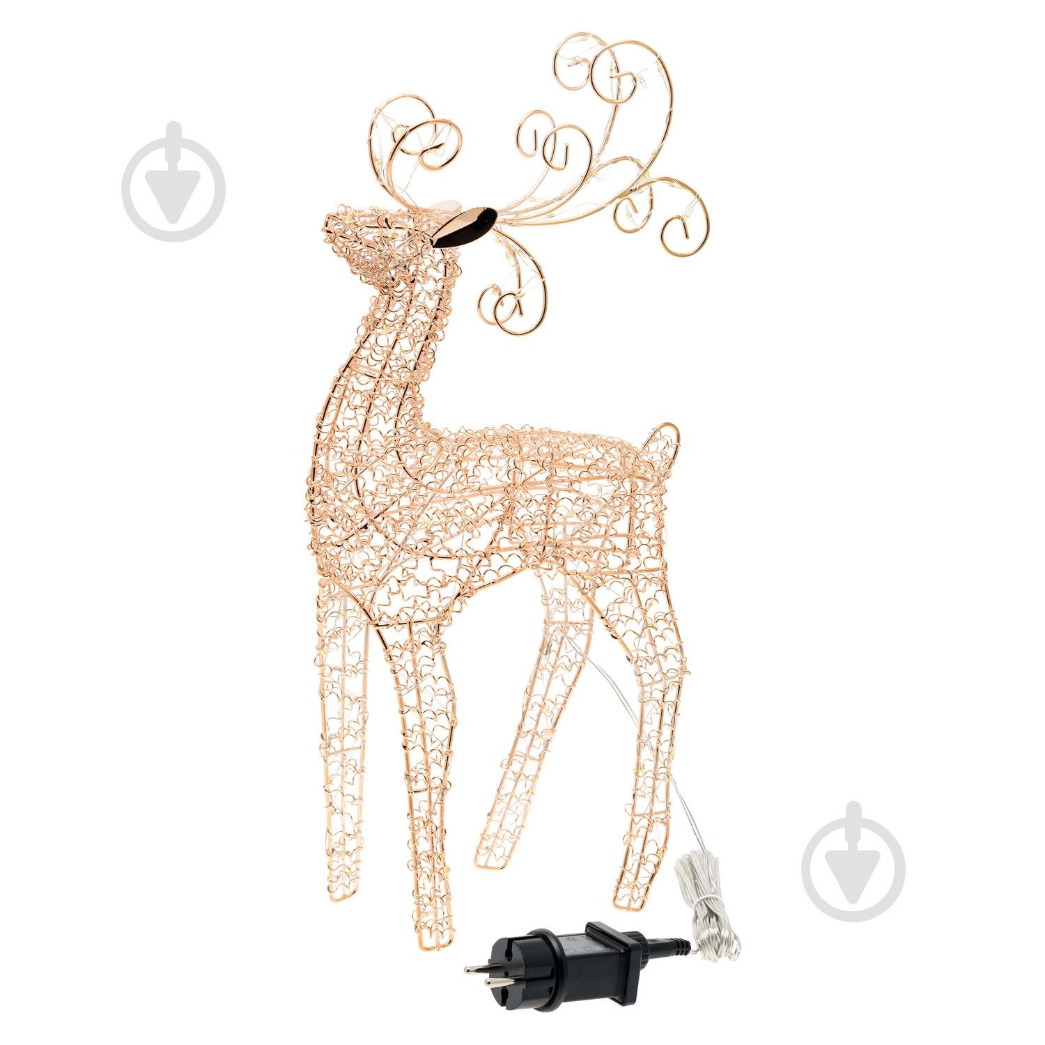 Декоративна новорічна фігура Lotti Олень Renna Metallo світлодіодна (LED) 47 см - фото 1