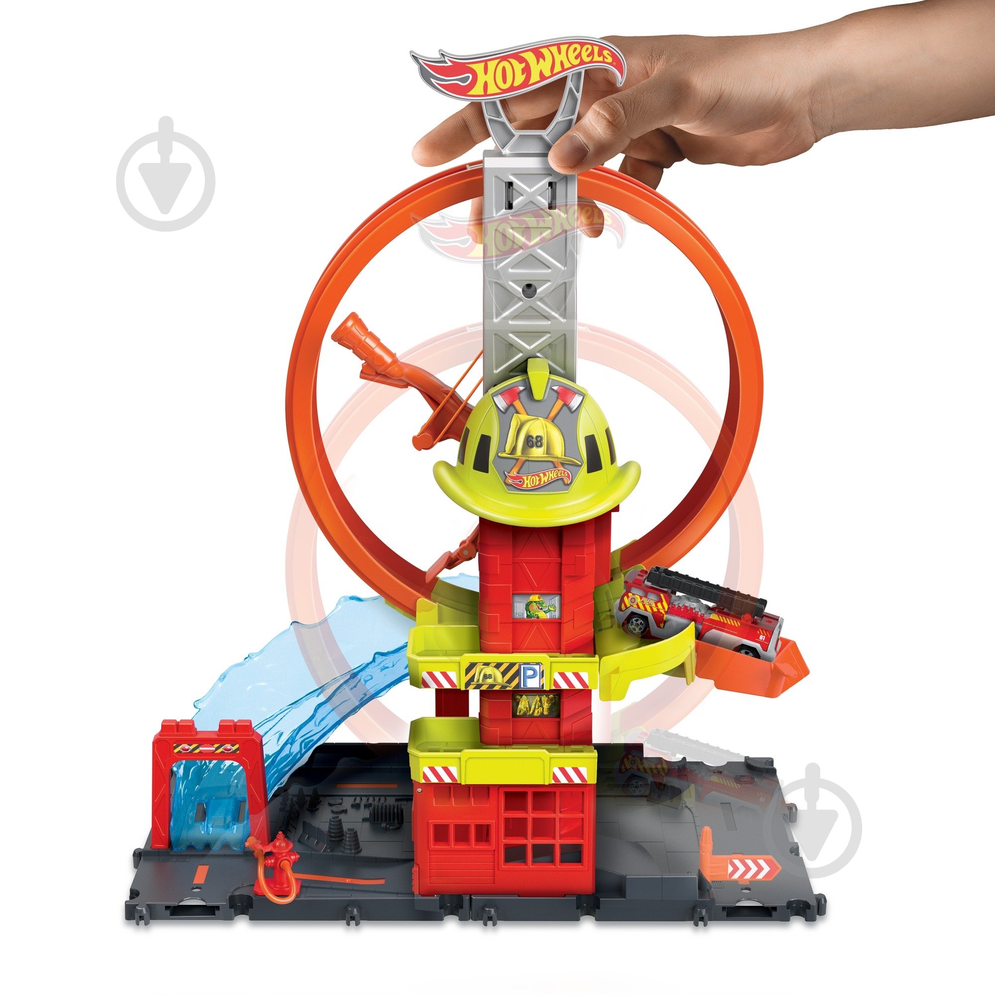 Ігровий набір Hot Wheels Супер петля з пожежною станцією HKX41 - фото 5