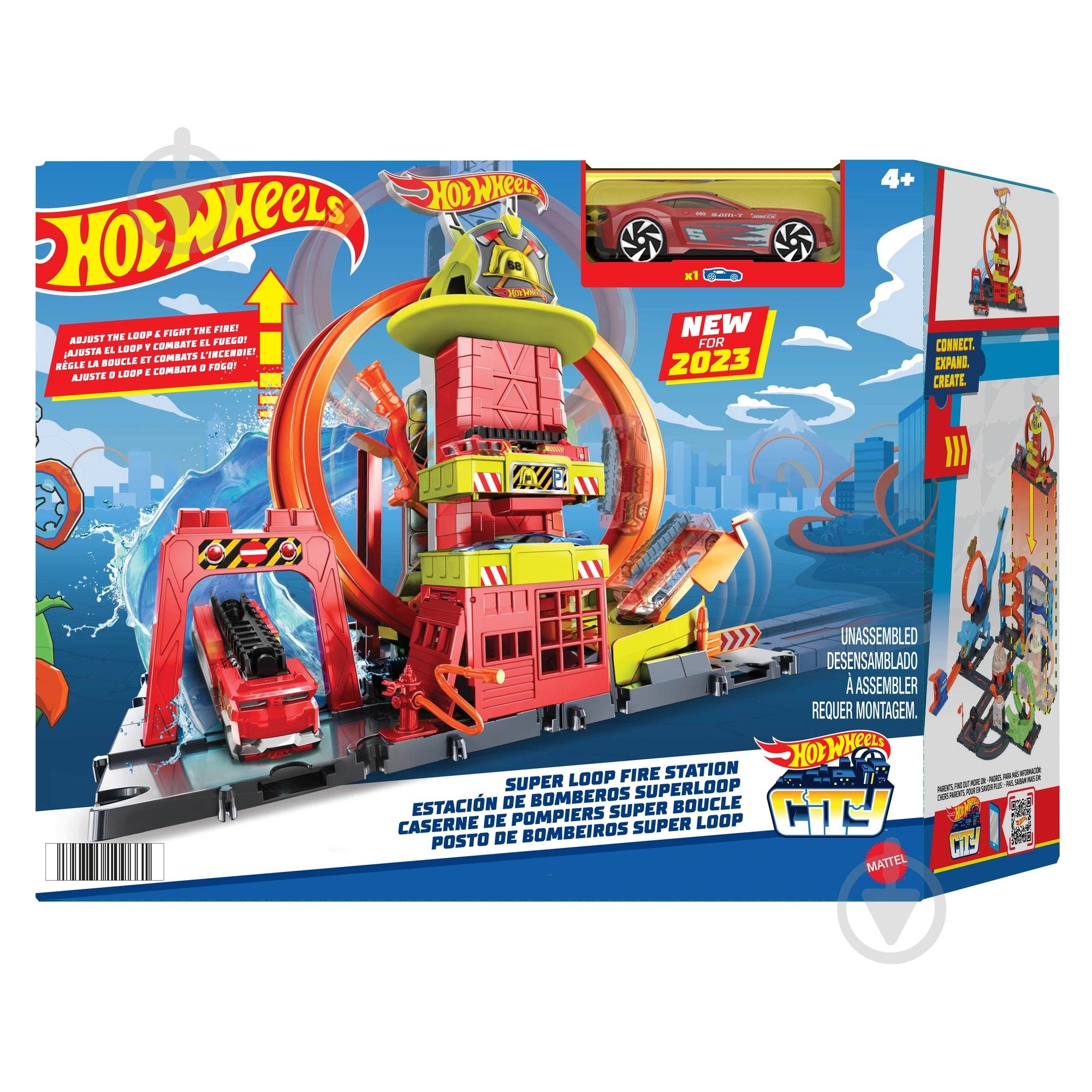 Ігровий набір Hot Wheels Супер петля з пожежною станцією HKX41 - фото 6