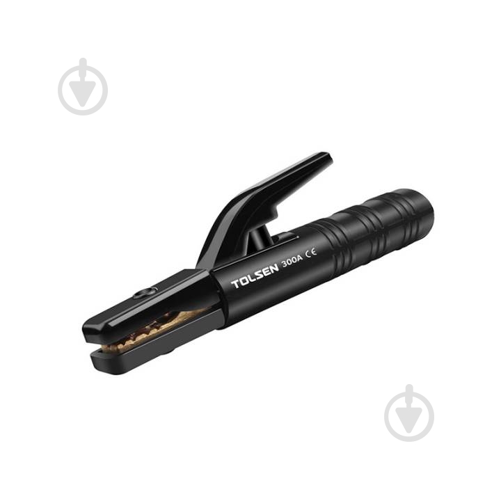 Тримач електродів Tolsen 300 А нейлон 230 мм (залізо + латунь) 44928 - фото 1