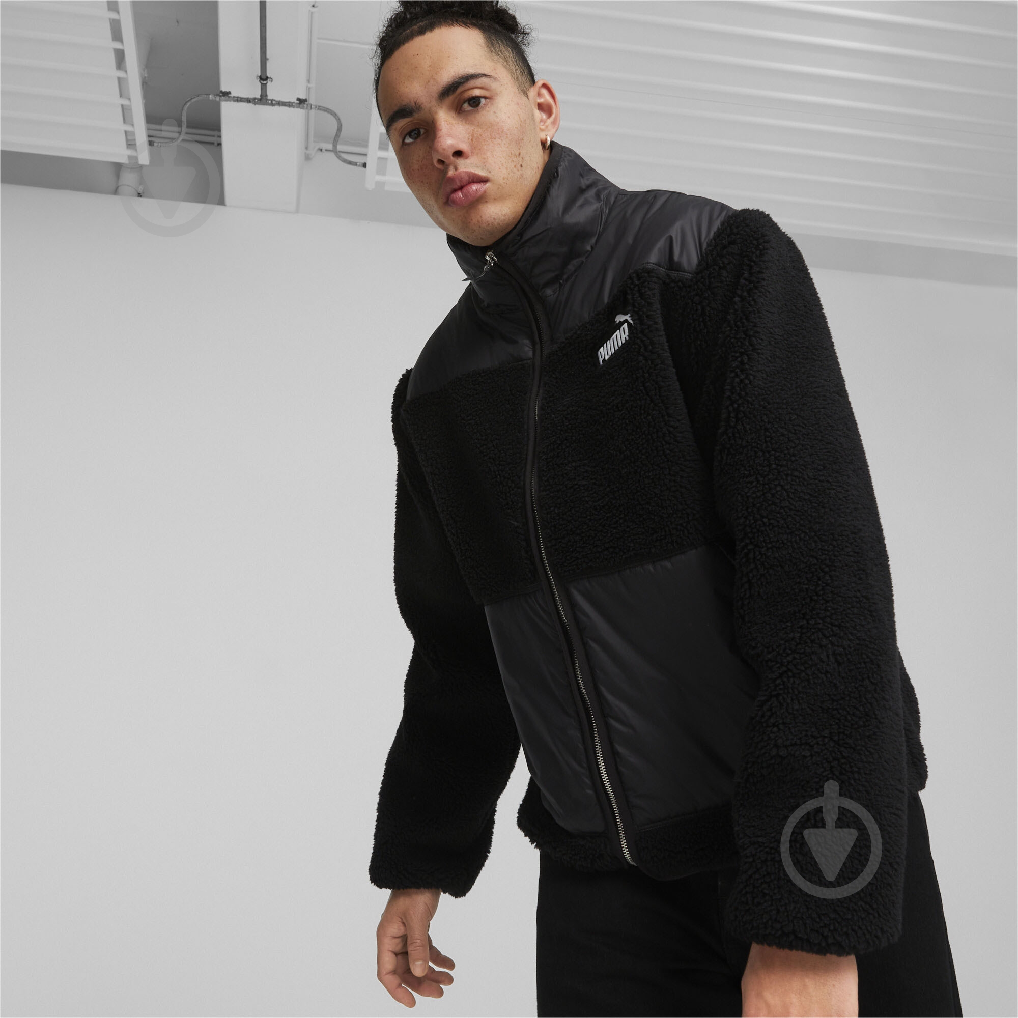 Пуховик мужская зимняя Puma SHERPA HYBRID JACKET 67538501 р.2XL черная - фото 3