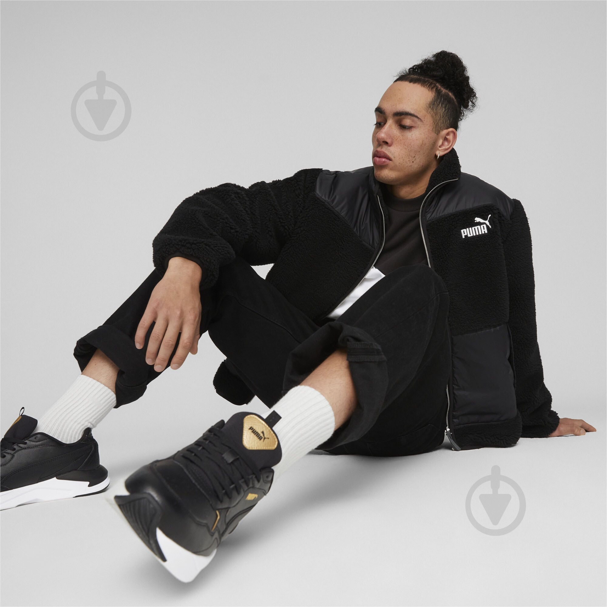 Пуховик мужская зимняя Puma SHERPA HYBRID JACKET 67538501 р.2XL черная - фото 5