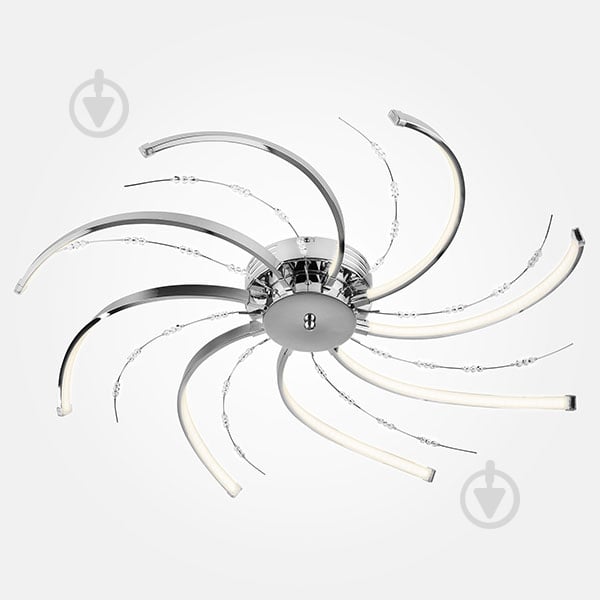 Люстра светодиодная Strotskis Twist 64 Вт LED-модуль хром 90054/8 - фото 1