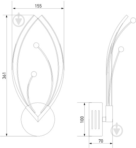 Бра Strotskis Fiona LED 12 Вт хром 90056/1 - фото 5 Бра Strotskis Fiona LED 12 Вт хром 90056/1 - фото 5