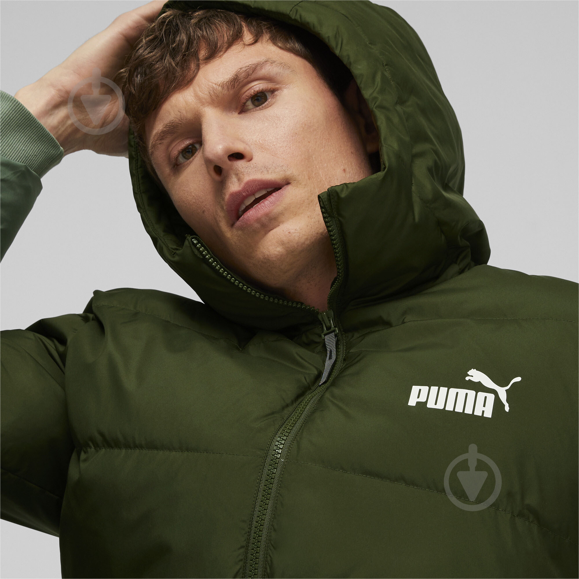Пуховик Puma PUMA POWER HOODED JACKET 67538931 р.M зеленый - фото 5