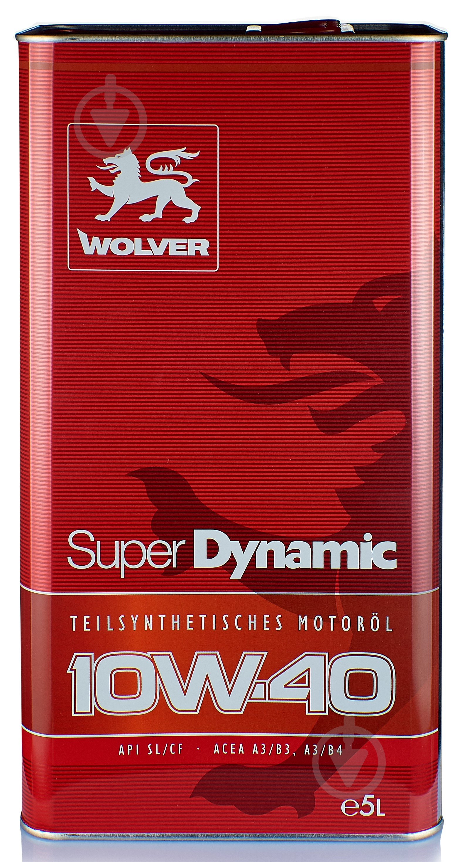 Моторное масло полусинтетическое Wolver Super Dynamic 10W-40 5 л - фото 1
