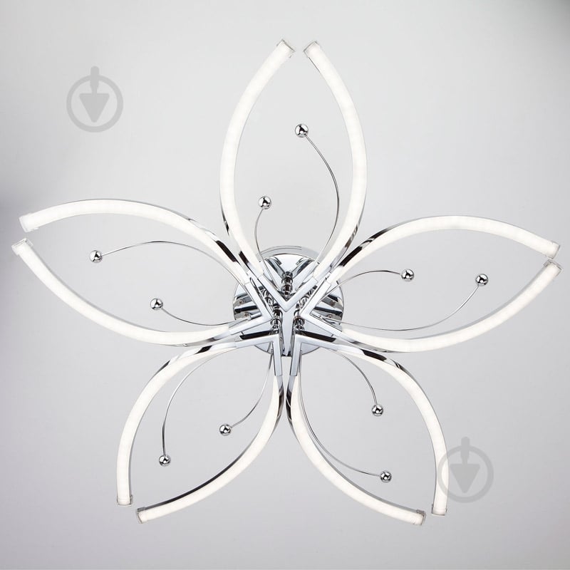 Люстра светодиодная Strotskis Fiona 60 Вт LED-модуль хром 90056/5 - фото 4