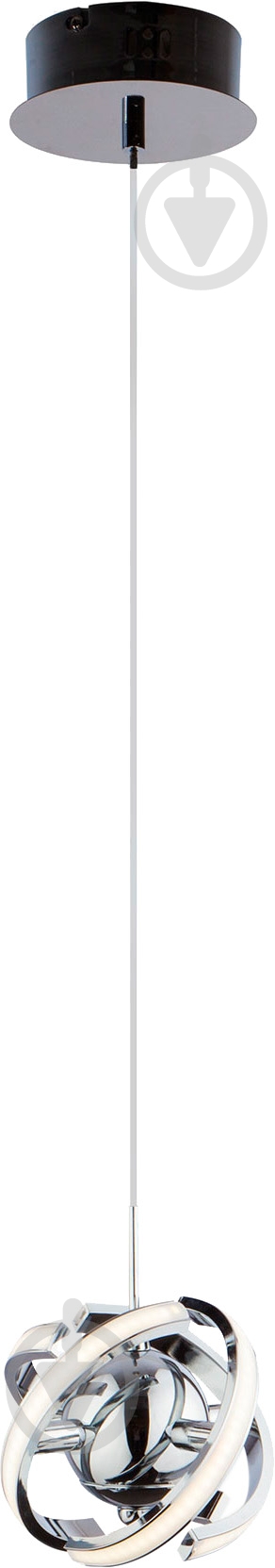 Люстра светодиодная Strotskis Solo 12 Вт LED-модуль хром/черный 90057/1 - фото 2