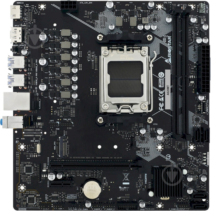 Материнская плата Biostar A620MT (Socket AM5, AMD A620, micro ATX) - фото 1
