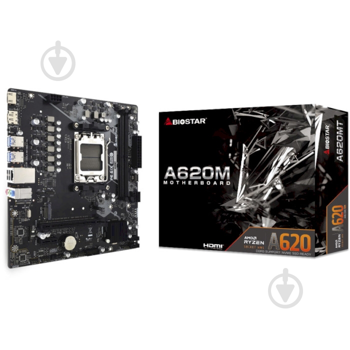 Материнская плата Biostar A620MT (Socket AM5, AMD A620, micro ATX) - фото 4