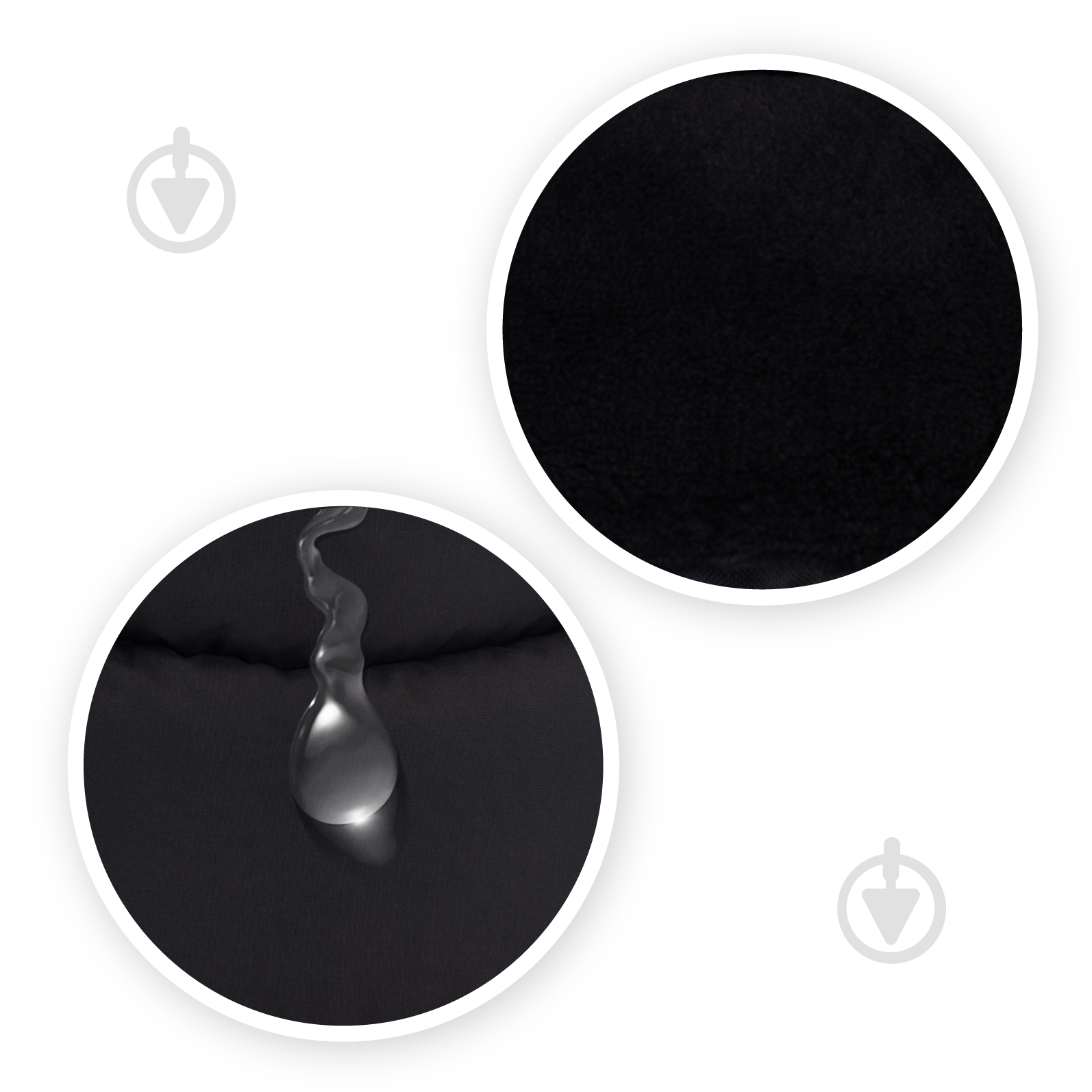 Конверт зимний MoMi Sleeping bag black AKCE00032 - фото 2