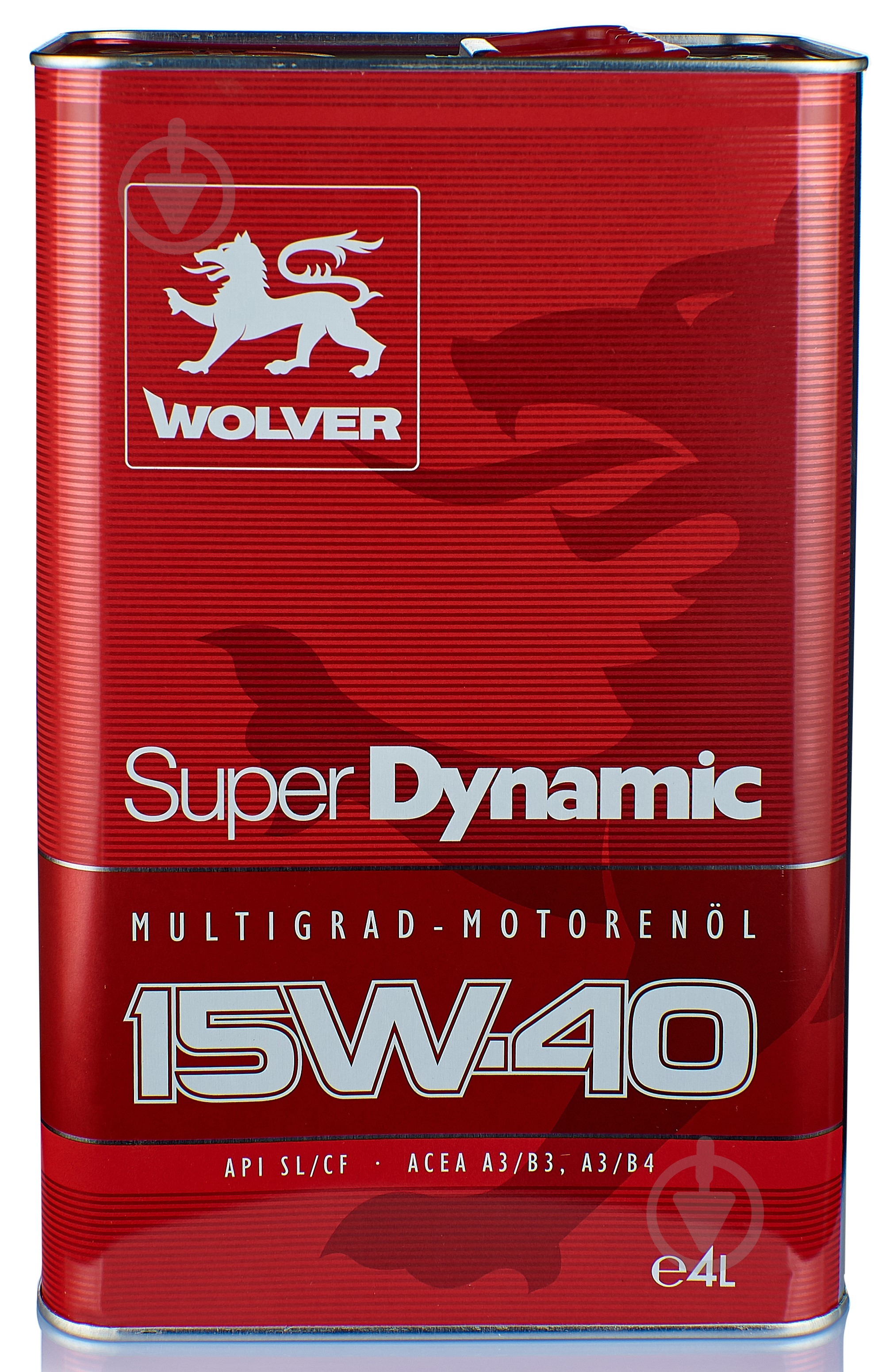 Моторна олива мінеральна Wolver Super Dynamic 15W-40 4 л - фото 1