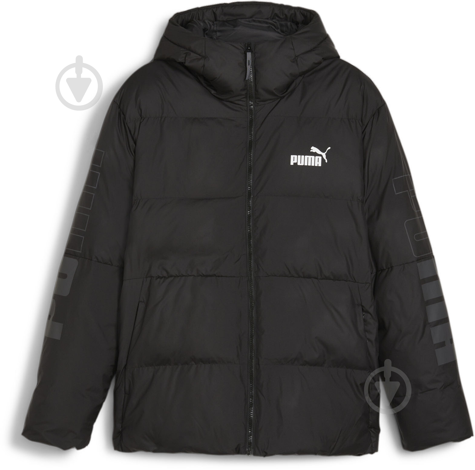 Куртка мужская зимняя Puma PUMA POWER HOODED JACKET 67538901 р.2XL черная - фото 1