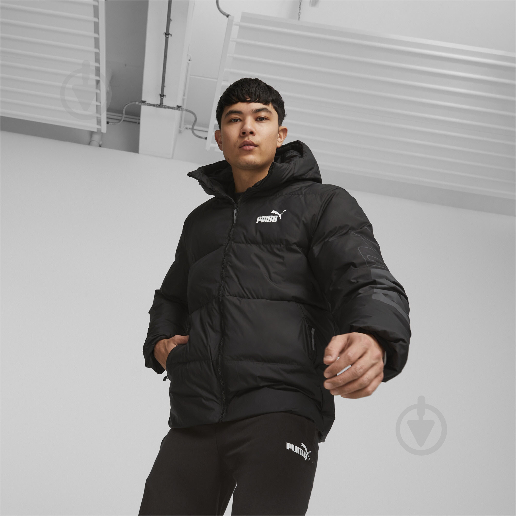Куртка мужская зимняя Puma PUMA POWER HOODED JACKET 67538901 р.2XL черная - фото 3