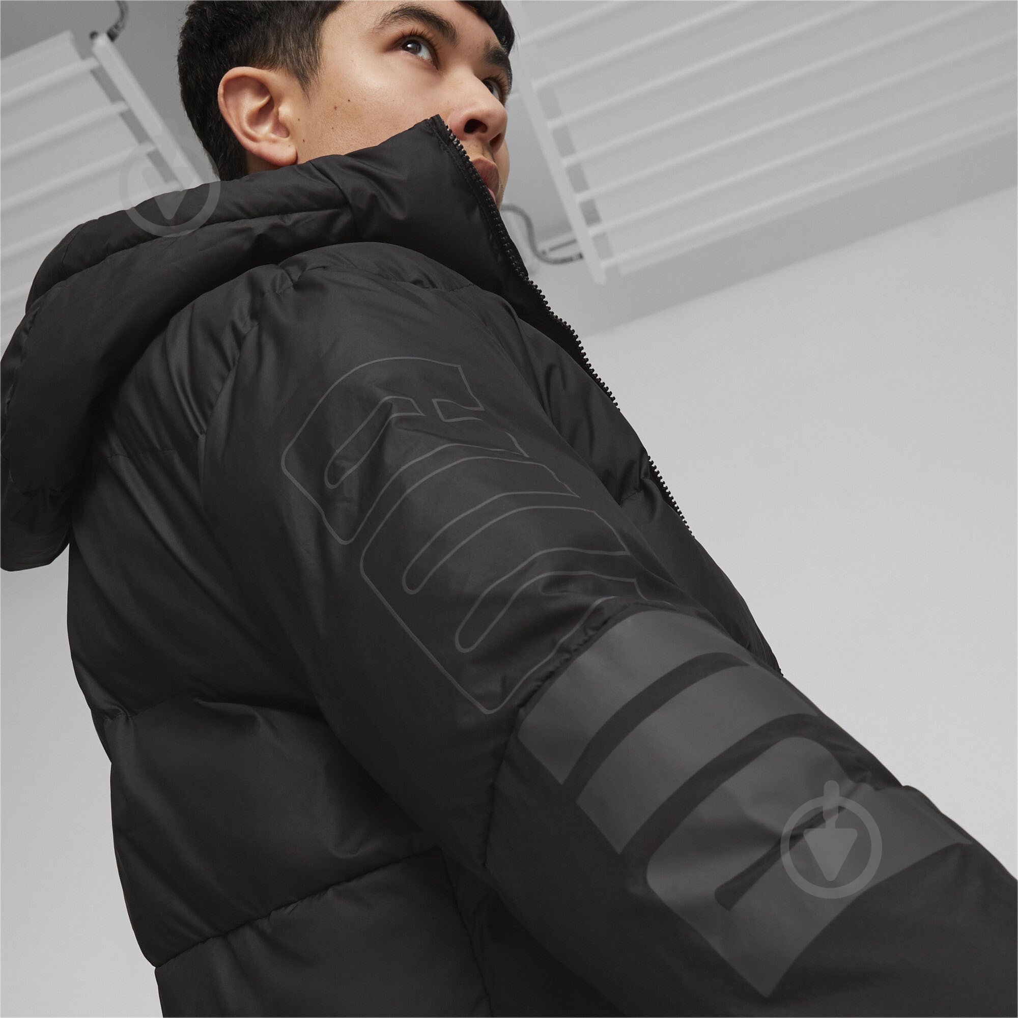 Куртка мужская зимняя Puma PUMA POWER HOODED JACKET 67538901 р.2XL черная - фото 4