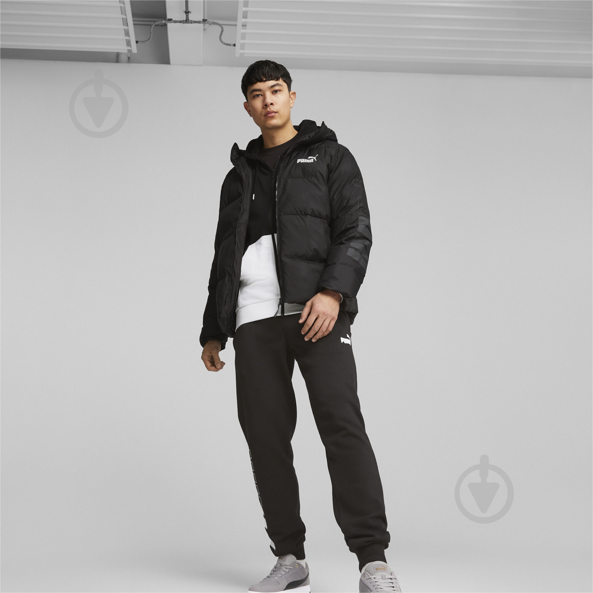 Куртка мужская зимняя Puma PUMA POWER HOODED JACKET 67538901 р.2XL черная - фото 5