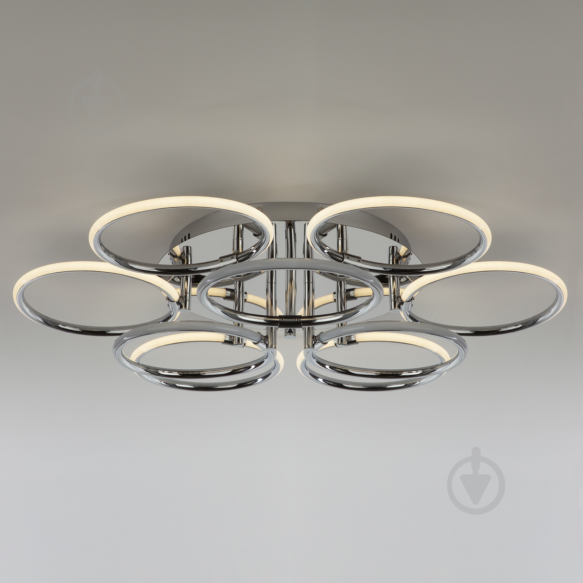 Люстра светодиодная Strotskis Impulse 94 Вт LED-модуль хром 90069/9 - фото 5